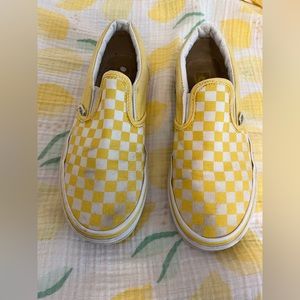Checkerboard Vans size 5